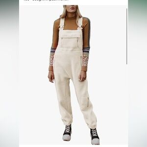 Fleece winter overalls - size medium